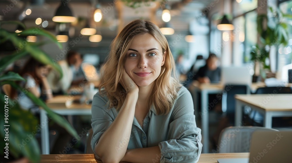 Businesswoman with back pain at her desk, emphasizing workplace health issues. Businesswoman with back pain at her desk, emphasizing workplace health issues.