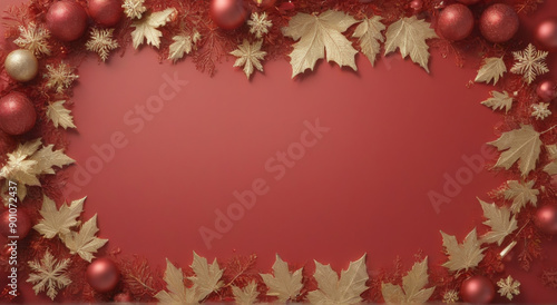 christmas background with border