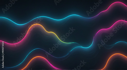 abstract glowing lines