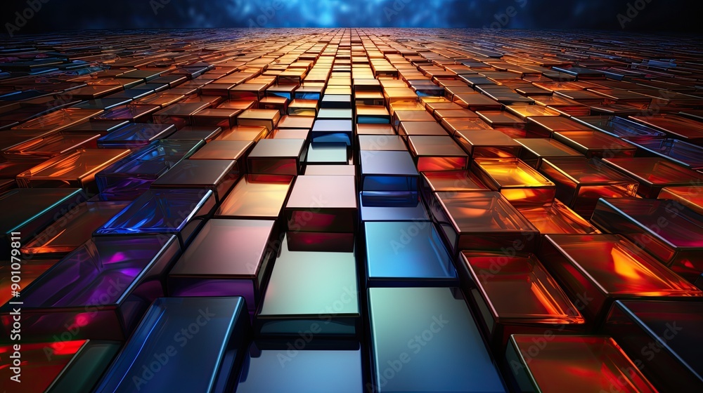 Obraz premium abstract 3d tunnel 