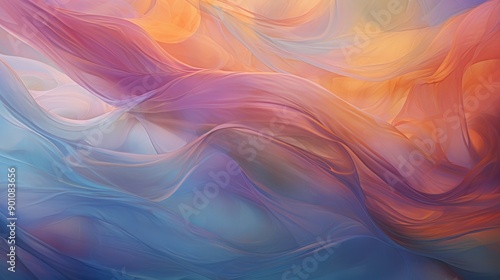 Iridescent flowing waves with dynamic movement