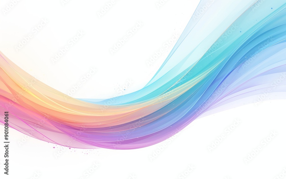 Abstract fluid rainbow waves background with fluid rainbow waves and ...
