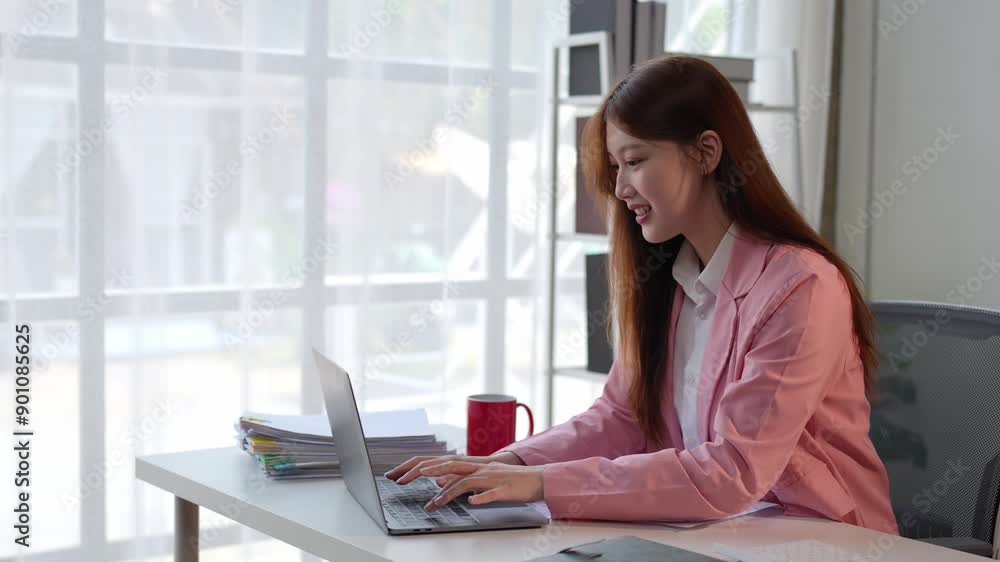 Woman's hands typing on laptop computer keyboard and surfing internet on desk, online, work, business and technology, internet network communication concept in office. Woman's hands typing on laptop computer keyboard and surfing internet on desk, online, work, business and technology, internet network communication concept in office.