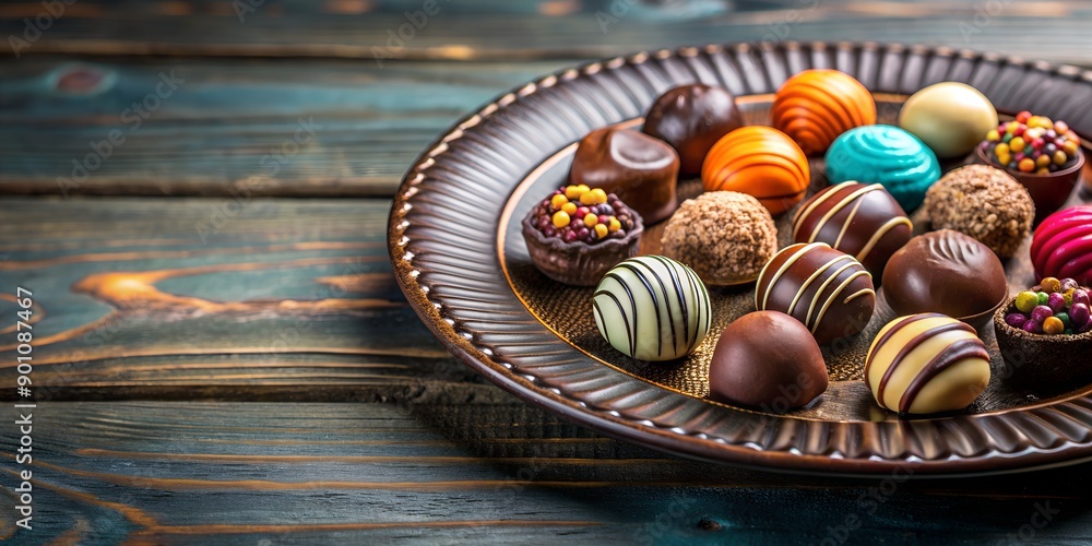 chocolate easter eggs in a basket chocolate easter eggs in a basket