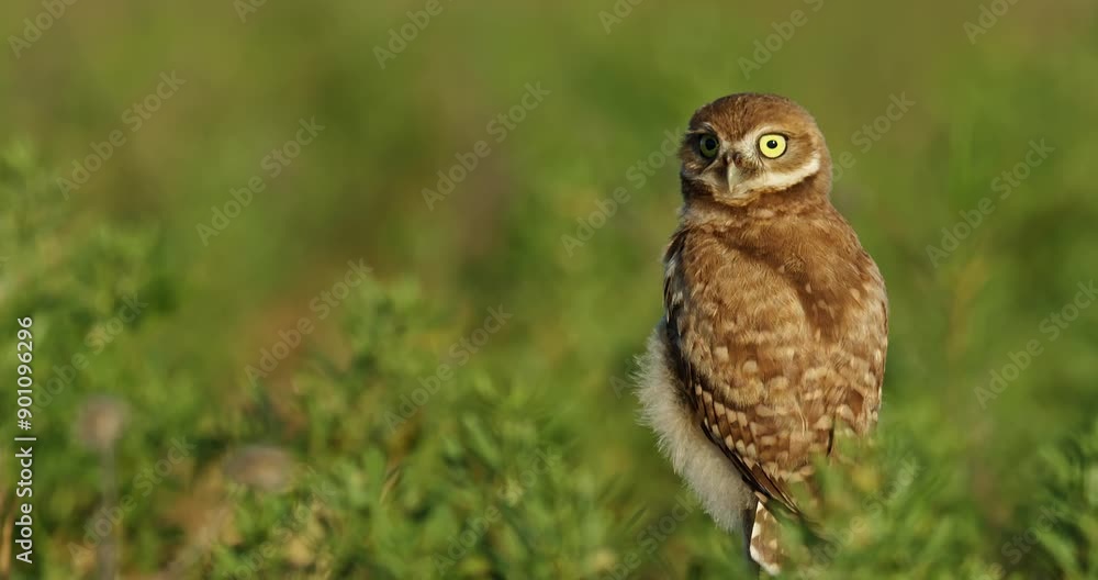 Burrowing Owl in Grassland Burrowing Owl in Grassland