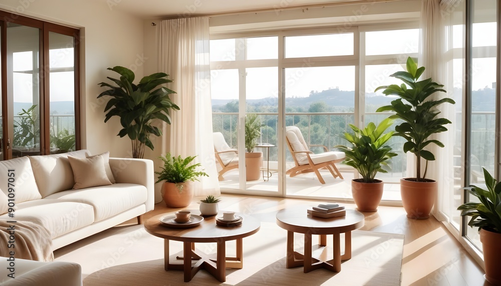 Fototapeta premium Photo interior modern design room 3d illustration