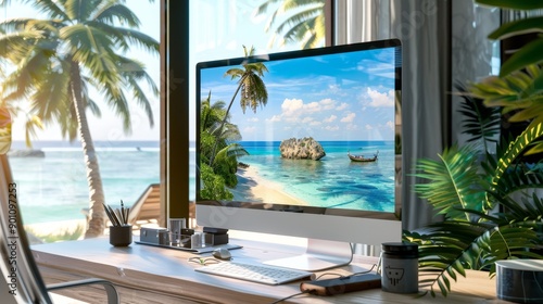 Island Escape Virtual Tours Live Chat on Desktop Your Gateway to Serenity