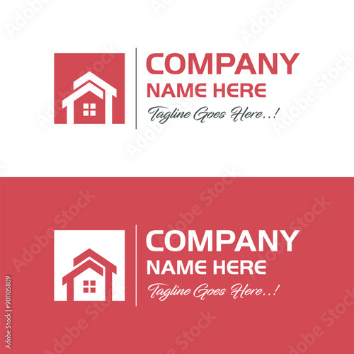 home Logo Design Template vector