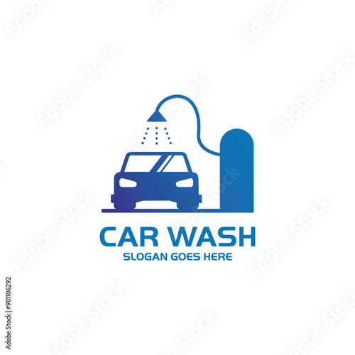 Car Wash logo designs concept vector, Automotive Cleaning logo template