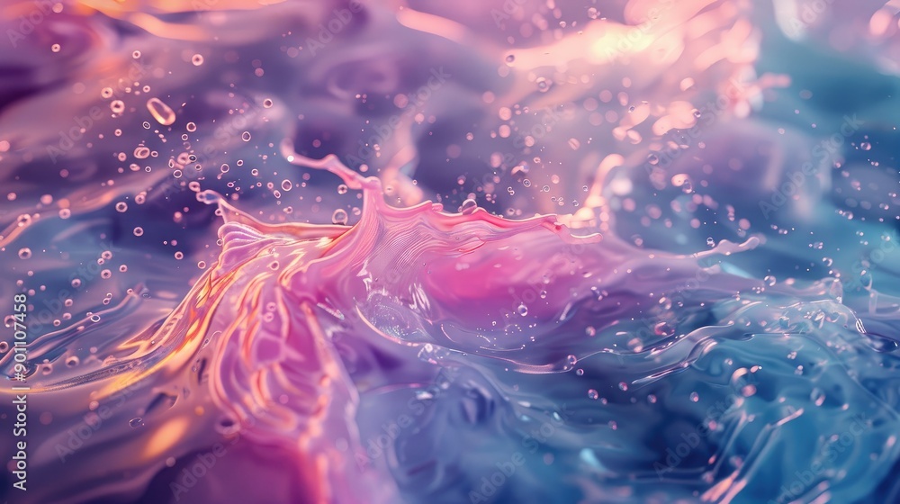 Vibrant, flowing liquid in a futuristic style Vibrant, flowing liquid in a futuristic style