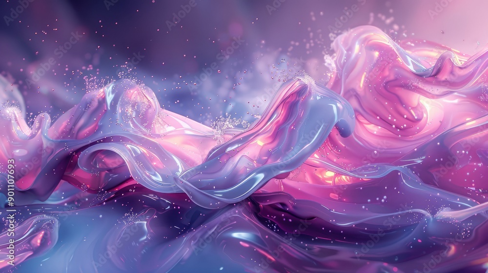 Vibrant, flowing liquid in a futuristic style Vibrant, flowing liquid in a futuristic style