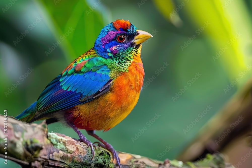 A colorful bird, HD, photo with generative ai A colorful bird, HD, photo with generative ai