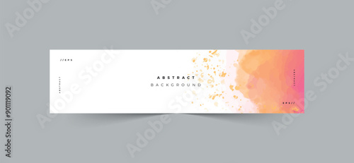 Watercolor banner for linkedin profile