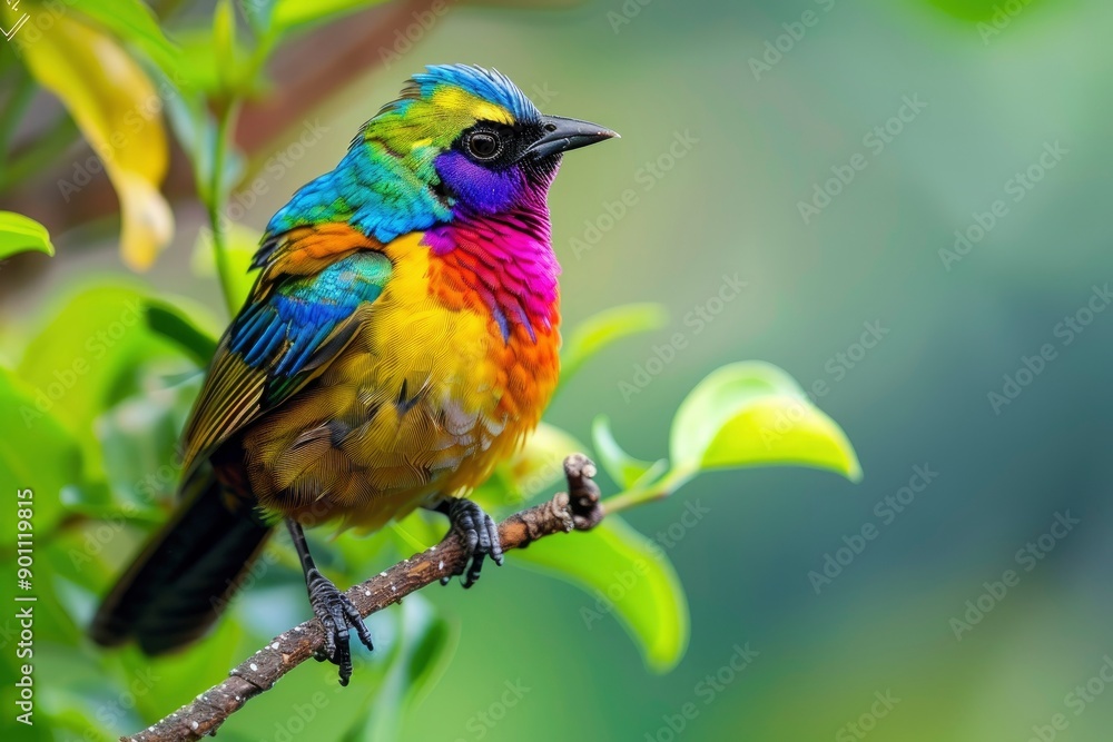 A colorful bird, HD, photo with generative ai A colorful bird, HD, photo with generative ai