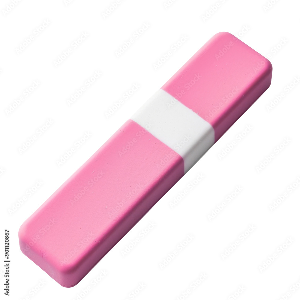 Eraser isolated on white or transparent background Eraser isolated on white or transparent background