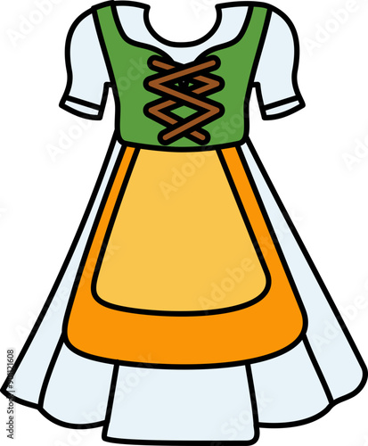 Dress Oktoberfest Illustration