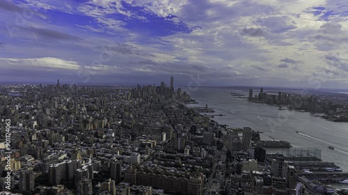 New York Manhattan from Hudson View Edge