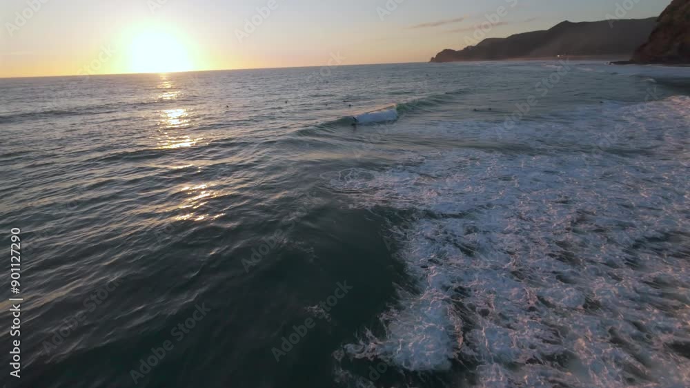 Aerial view from surfers in New Zealand. Adventure concept, Piha Beach. Aerial view from surfers in New Zealand. Adventure concept, Piha Beach.