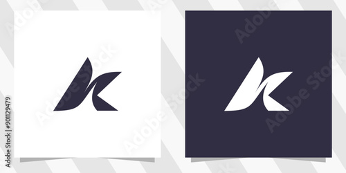 letter k logo design vector