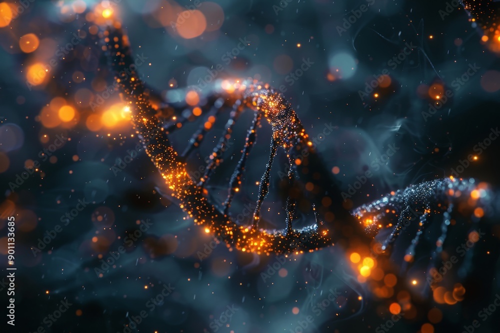 Illuminated DNA Helix: Exploring the Beauty of Molecular Biology Illuminated DNA Helix: Exploring the Beauty of Molecular Biology