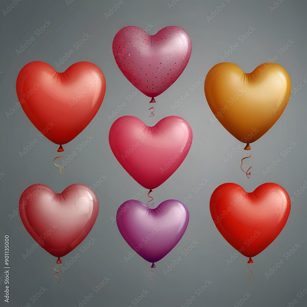 valentine hearts set valentine hearts set