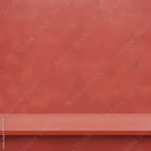 Wooden boards with red tones background
