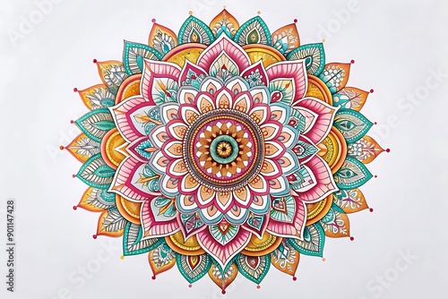 mandala ornament, floral mandala.