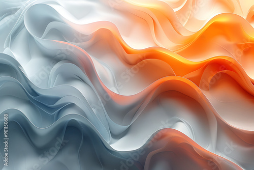 Wallpaper Mural Abstract premium wave background social media template ,Abstract Unique Colorful Background or Wallpaper ,Colourful silk waves, abstract curves,  Torontodigital.ca