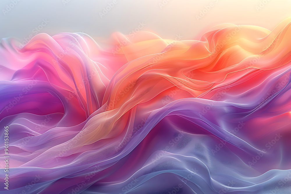 Fototapeta premium Abstract dynamic pink neon wave background Illustrations for templates soft background abstract wallpaper design and pattern