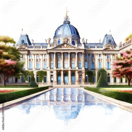 81 20 palais royal holography illustration a regal depiction of