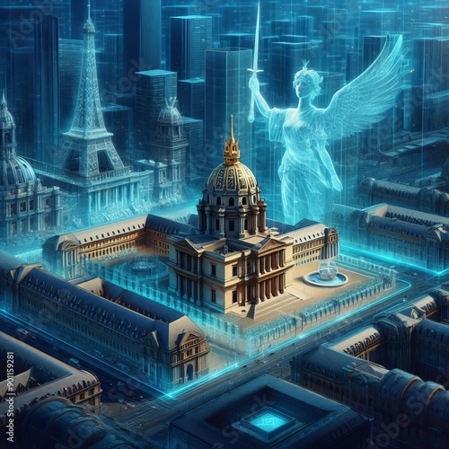 111 28 Invalides holography illustration Featuring the impressiv photo