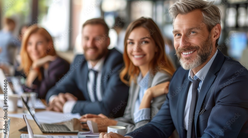 A diverse group of professionals smiling and collaborating in a modern office setting, showcasing teamwork and positivity. A diverse group of professionals smiling and collaborating in a modern office setting, showcasing teamwork and positivity.