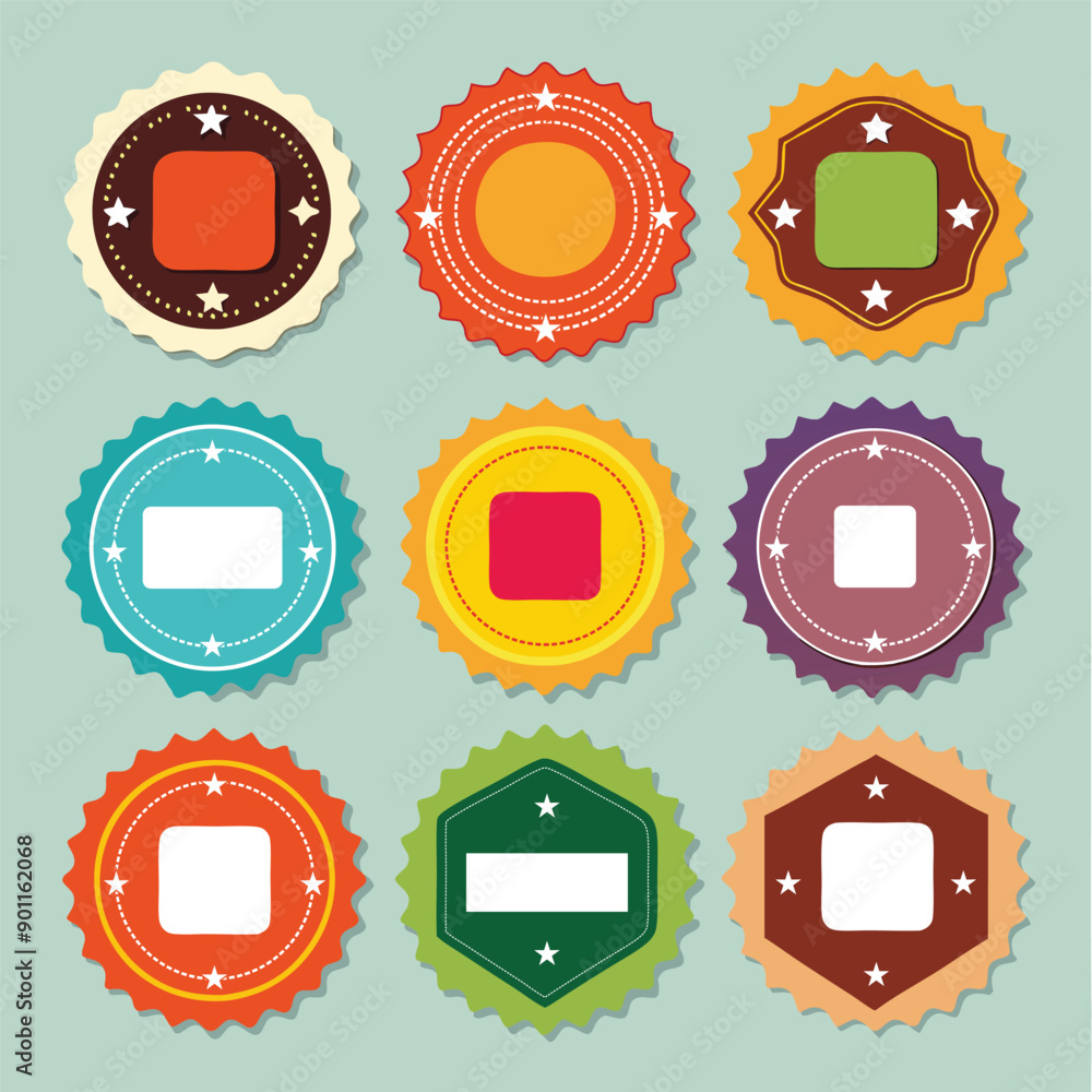 nine coupon label set. promo badge, Sale or discount sticker. Special offer price tag. Supermarket promotional badge nine coupon label set. promo badge, Sale or discount sticker. Special offer price tag. Supermarket promotional badge