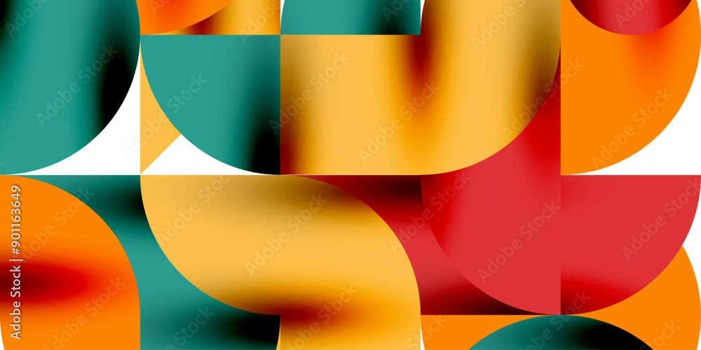 Shadow effect shiny circles and round triangles geometric modern art. Vector Illustration For Wallpaper, Banner, Background, Card, Book Illustration, landing page Shadow effect shiny circles and round triangles geometric modern art. Vector Illustration For Wallpaper, Banner, Background, Card, Book Illustration, landing page