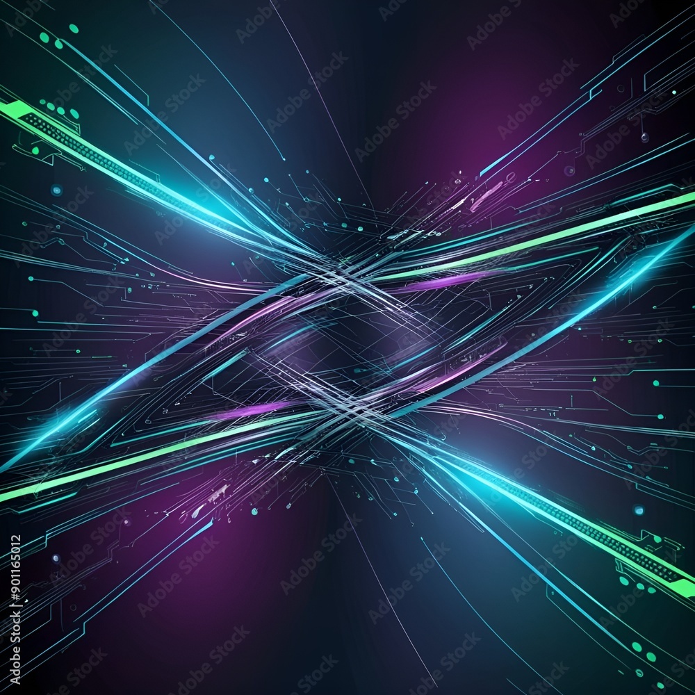 abstract background with glowing lines abstract background with glowing lines