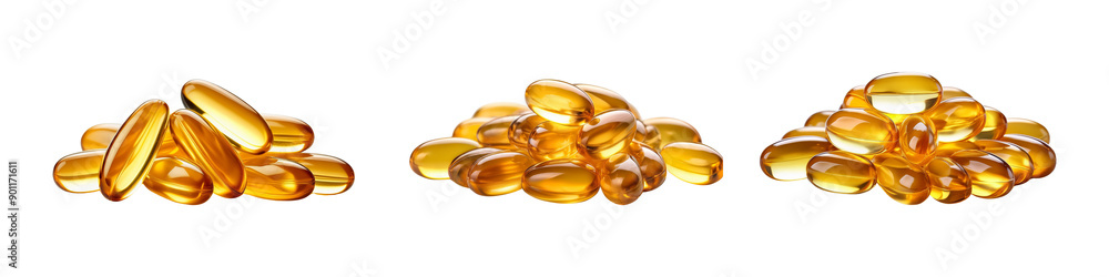 High-Quality Fish Oil Capsules Isolated on Transparent Background - Omega-3 Supplements for Health and Wellness High-Quality Fish Oil Capsules Isolated on Transparent Background - Omega-3 Supplements for Health and Wellness