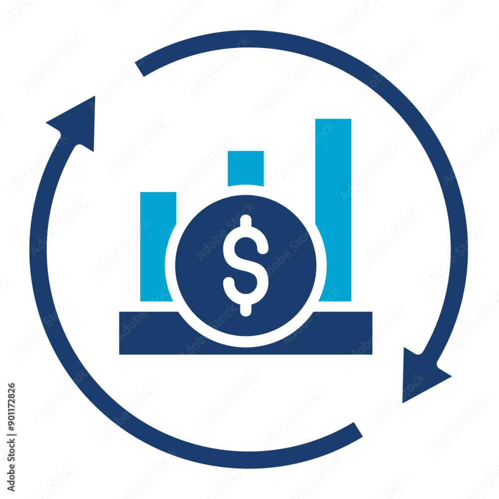 Obraz premium Business Cycle Icon