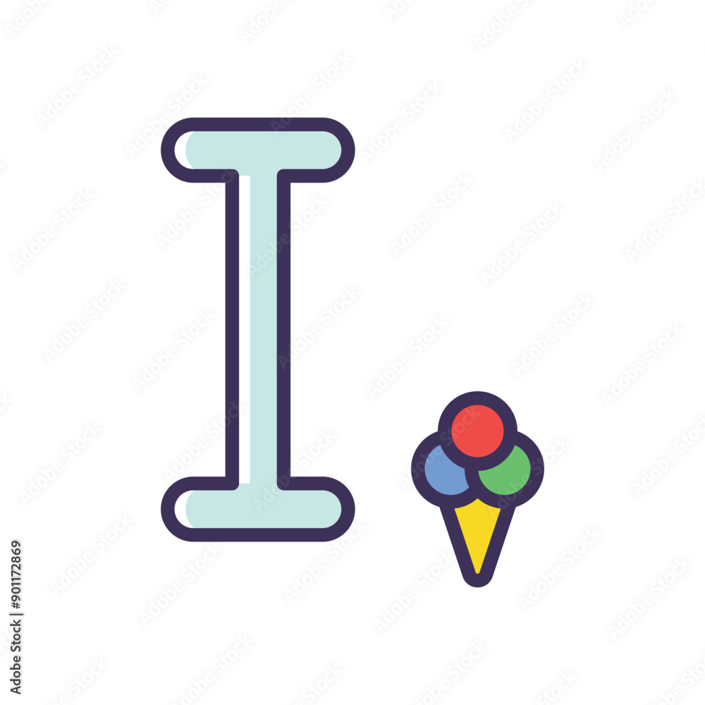 I icon vector icon I icon vector icon