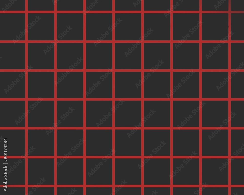 Geometric black and red grid pattern on dark background Geometric black and red grid pattern on dark background