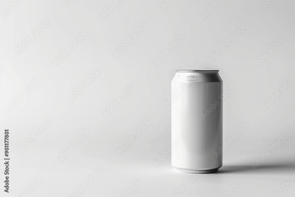 Blank White Drink Can Isolated on Clean White Background - Perfect for Custom Labels and Branding Mockups Blank White Drink Can Isolated on Clean White Background - Perfect for Custom Labels and Branding Mockups