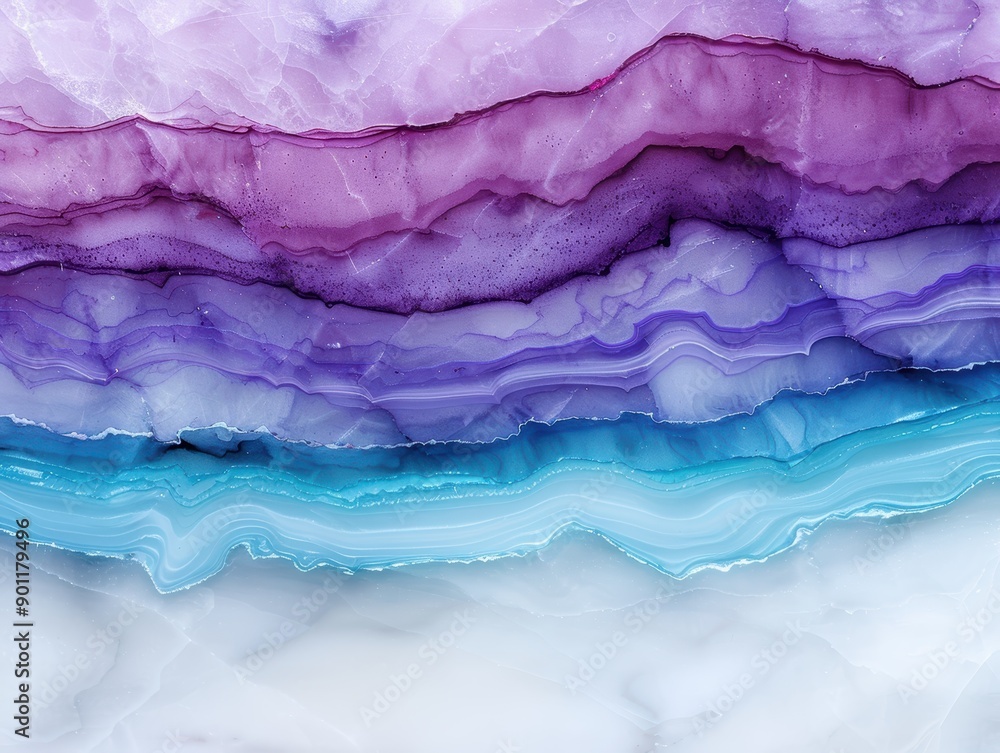 custom made wallpaper toronto digitalVibrant abstract landscape with swirling purple and blue hues