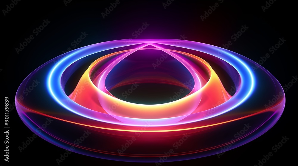 Circle with a radiant, glowing outline. Circle with a radiant, glowing outline.