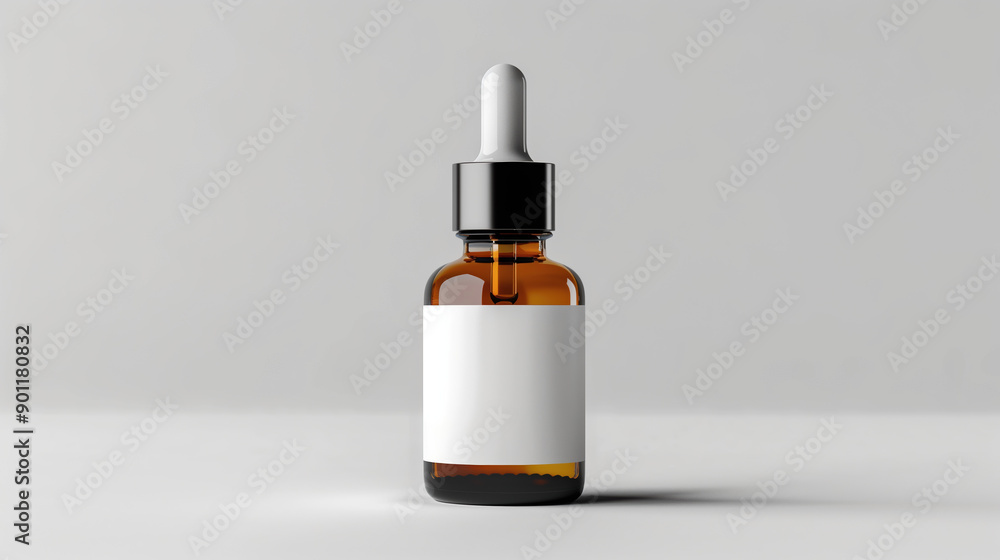 Blank White Label Small Dropper Bottle with Pipette for Skincare Products, Transparent Glass Container, Minimalist Design Blank White Label Small Dropper Bottle with Pipette for Skincare Products, Transparent Glass Container, Minimalist Design