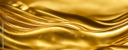 ゴールドのメタリックなゴールド背景素材