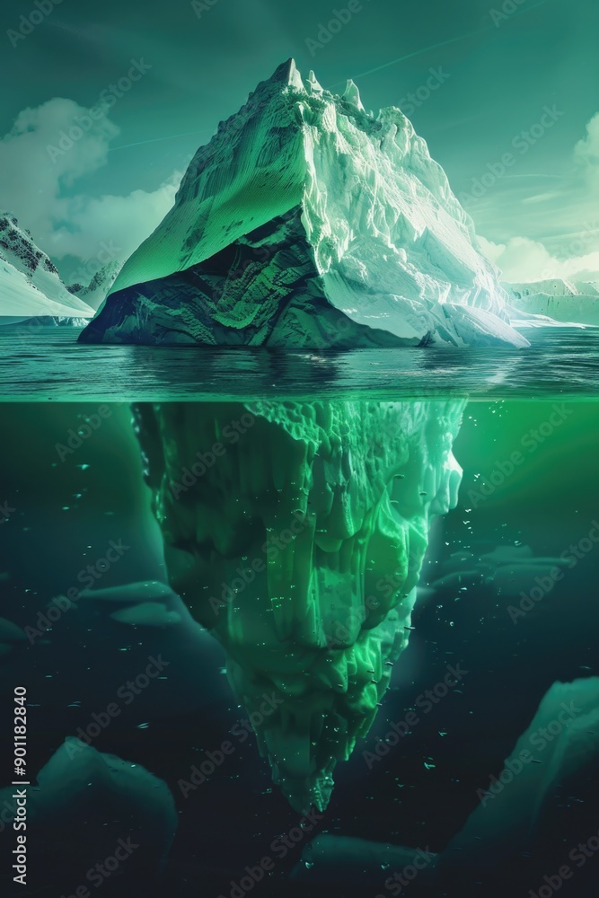 Obraz premium Iceberg at sea