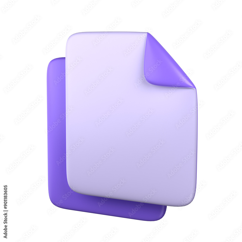 Copy File 3D Icon Illustration Copy File 3D Icon Illustration