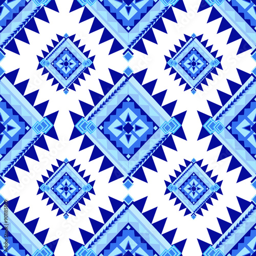 Design of fabric and tile patterns in an applied local style