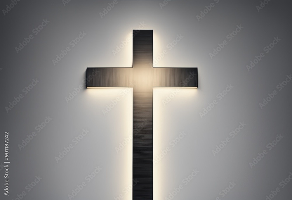 Obraz premium Christian Cross on isolated background
