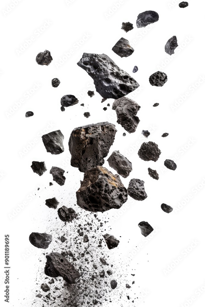 Pile of Rocks Falling Off Ground Pile of Rocks Falling Off Ground
