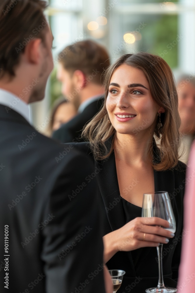 Portrait of a business charity event where volunteers are recognized, Generative AI Portrait of a business charity event where volunteers are recognized, Generative AI